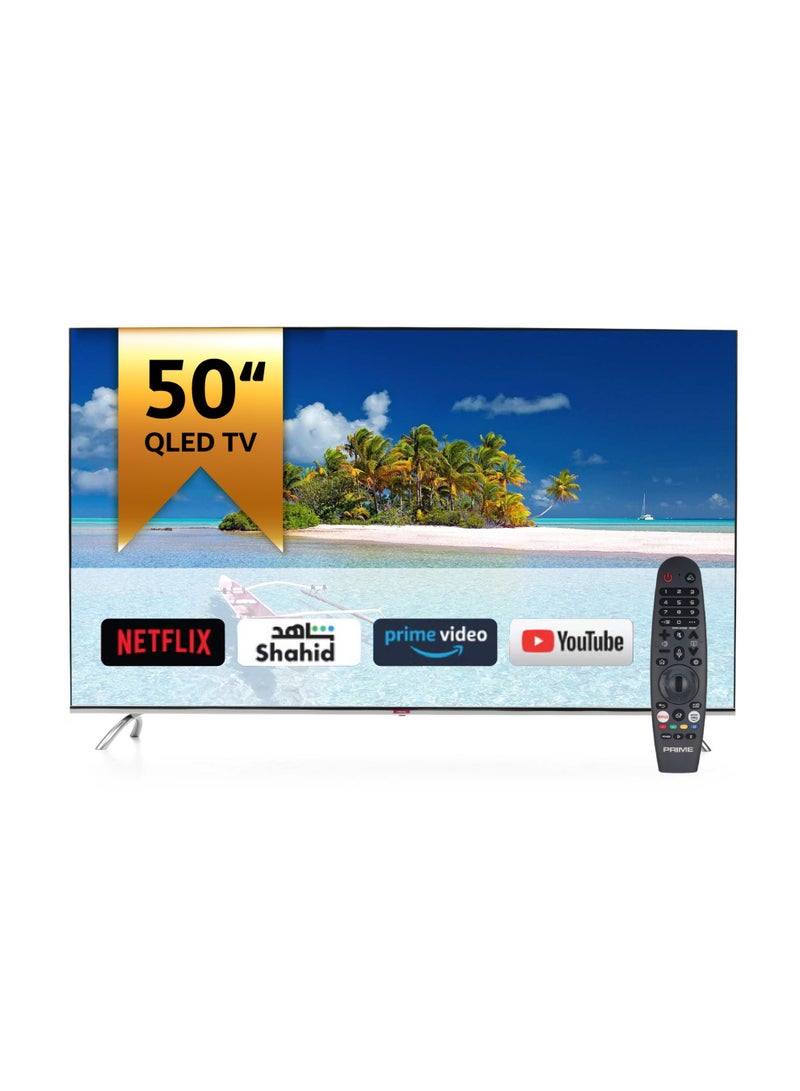 Prime تلفاز ذكي QLED 4K UHD بحجم 50 بوصة | WebOS 3.0 | جهاز تحكم سحري | يوتيوب ونتفليكس - Image 1